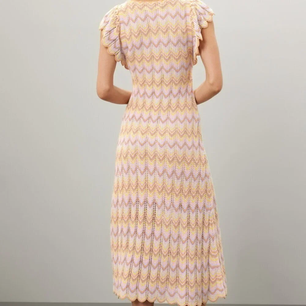 Derek Lam 10 Crosby Crochet Knit Dress - Picture 3 of 6